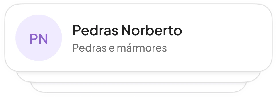 Lista de fornecedores